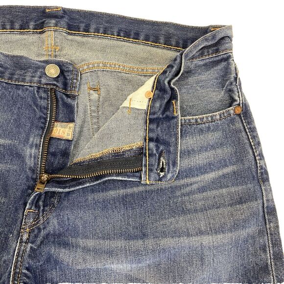 Polo Ralph Lauren Jeans Mens 36x32 Blue Slim Straight Fit Medium Fade Wash Denim - Picture 5 of 13